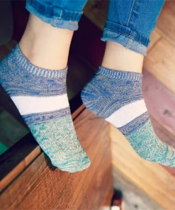 Set of 3 Pairs of Cotton Anti-bacterial Crew Socks WZ-924000118