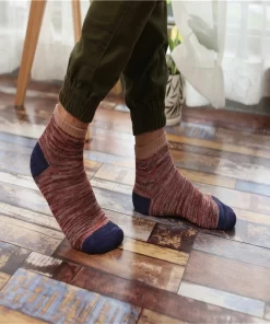 Set of 5 Pairs of Cotton Anti-bacterial Ankle Socks WZ-924000105
