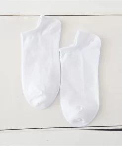 Set of 5 Pairs of Cotton Anti-bacterial Crew Socks WZ-92400088