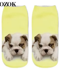 Set of 5 Pairs of Cotton Anti-bacterial Crew Socks WZ-924000296