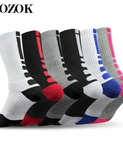 Set of 5 Pairs of Cotton sweat-absorbent Crew Socks WZ-924000216