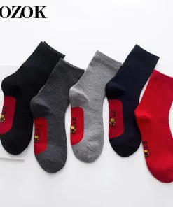 Set of 5 Pairs of Cotton sweat-absorbent Ankle Socks WZ-924000203