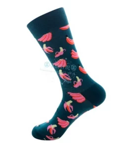 Set of 5 Pairs of Cotton Anti-bacterial  Crew Socks WZ-924000133