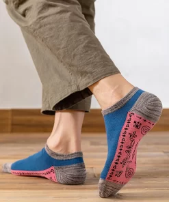 Set of 4 Pairs of Cotton Anti-bacterial Crew Socks WZ-924000147