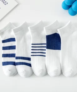 Set of 5 Pairs of Cotton Breathable Crew Socks WZ-924000257