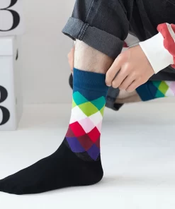 Set of 5 Pairs of Cotton Anti-bacterial  Ankle Socks WZ-924000134