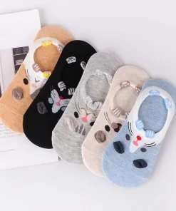 Set of 5 Pairs of Cotton Breathable Crew Socks WZ-924000261