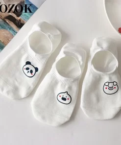 Set of 3 Pairs of Cotton Anti-bacterial Crew Socks WZ-924000179