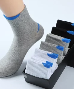 Set of 3 Pairs of Cotton Anti-bacterial Crew Socks WZ-924000161