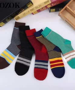 Set of 5 Pairs of Cotton Breathable Crew Socks WZ-924000285