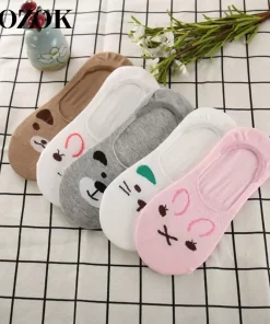 Set of 5 Pairs of Cotton Breathable Crew Socks WZ-924000280