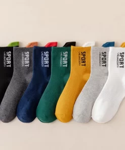 Set of 5 Pairs of Cotton Breathable Ankle Socks WZ-924000272