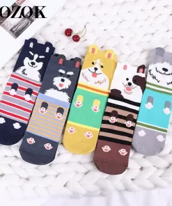 Set of 5 Pairs of Cotton Breathable Ankle Socks WZ-924000270