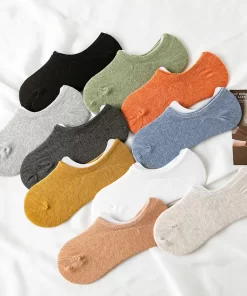 Set of 5 Pairs of Cotton Breathable Ankle Socks WZ-924000269