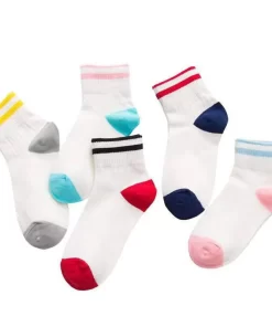 Set of 5 Pairs of Cotton sweat-absorbent Crew Socks WZ-924000210