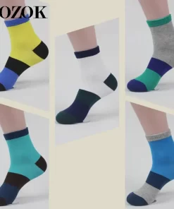 Set of 5 Pairs of Cotton Breathable Crew Socks WZ-924000279