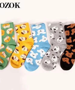Set of 5 Pairs of Cotton sweat-absorbent Ankle Socks WZ-924000230