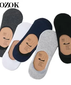 Set of 5 Pairs of Cotton Anti-bacterial  Ankle Socks WZ-924000139