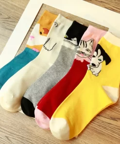 Set of 3 Pairs of Cotton Breathable Crew Socks WZ-924000260