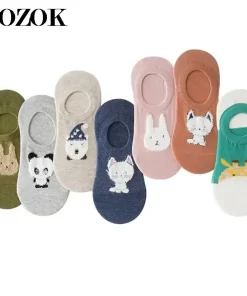 Set of 5 Pairs of Cotton Breathable Crew Socks WZ-924000249