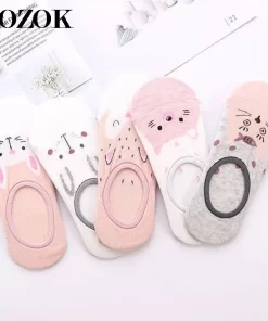 Set of 5 Pairs of Cotton Breathable Ankle Socks WZ-92400067