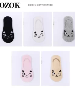 Set of 5 Pairs of Cotton Anti-bacterial Crew Socks WZ-924000301