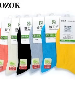 Set of 5 Pairs of Cotton Breathable Crew Socks WZ-924000248