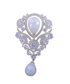 Flower Rhinestone Brooch QTXZ-9110029