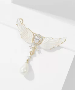 Silver Pearls Brooch QTXZ-9110014