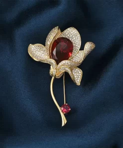 Diamond Letters Pendant Pearls Brooch QTXZ-9110112