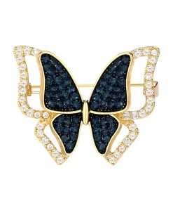 Classic Golden Letters Chain Brooch QTXZ-9110043
