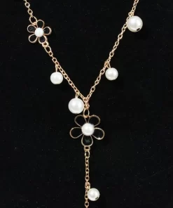 Gold Chain Letter Necklace DDXL-9120033