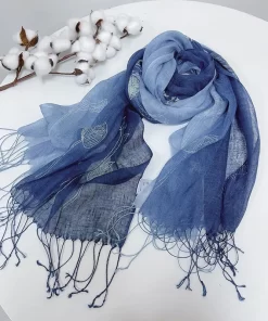220*70cm Classic Tencel Cotton Material Scarf WJ-985066