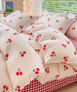 Fashion Washable Silk Digital Print Bedding Sets(1 Quilt, 1 Sham,2 pillow cases)SJT-986006