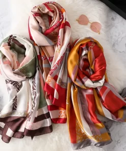 180*65CM Autumn and Winter High-end Cashmere Blend Scarf WJ-985031