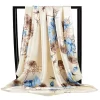 180*70cm Classic Tencel Cotton Material with Gold Thread Scarf WJ-985056