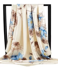 180*70cm Classic Tencel Cotton Material with Gold Thread Scarf WJ-985056
