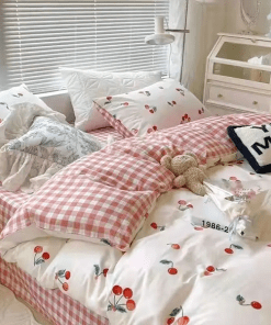 Fashion Pure Silk Digital Bedding Sets(1 Quilt,1 Sham,1 pillow cases)SJT-986046
