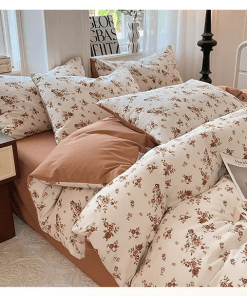 Fashion Pure Silk Digital Bedding Sets(1 Quilt,1 Sham,1 pillow cases)SJT-986052