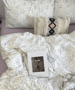 Fashion Washable Silk Digital Bedding Sets(1 Quilt,1 Sham,2 pillow cases)SJT-986070
