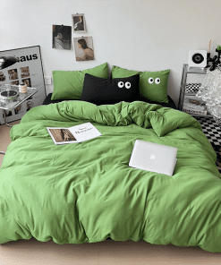 Washable Silk Digital Print Bedding Sets(1 Quilt, 1 Sham,2 pillow cases)SJT-986018