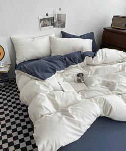 Classic Pure Silk Digital Print Bedding Sets(1 Quilt,1 Sham,1 pillow cases)SJT-986034
