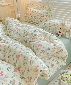 Fashion Pure Silk Digital Bedding Sets(1 Quilt,1 Sham,1 pillow cases)SJT-986047