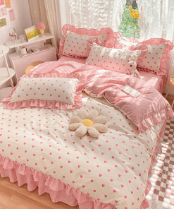 Classic Pure Silk Digital Print Bedding Sets(1 Quilt,1 Sham,1 pillow cases)SJT-986027