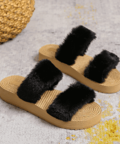 Fashion Metal Buckle Flip Flop Sandals LX-872035