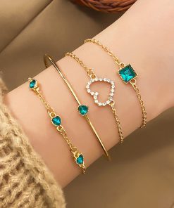 Fashion Diamond Flowers Bracelet VVSL-9110068
