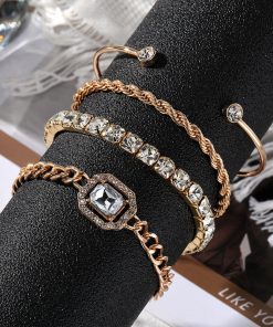 Classic Diamond Golden Bracelet DDSL-9110043