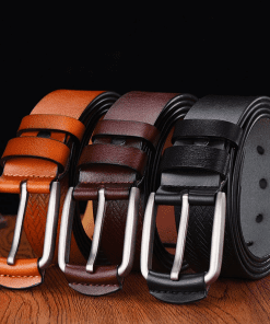 3 Colors Classic Solid Leather Belt PD-862018