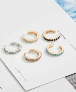 Gold Letters Earrings VVED-9110102