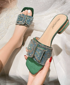 Vintage Leather sandals with open toe LX-872107